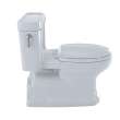 Toto(R) Eco Guinevere(R) Elongated 1.28 Gpf Universal Height Skirted Toilet With Cefiontect(R) And Softclose Seat, Cotton White - MS974224CEFG#01