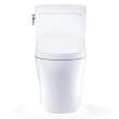Toto(R) Washlet(R)+ Aquia Iv(R) Cube Two-Piece Elongated Dual Flush 1.28 And 0.9 Gpf Toilet With S5 Bidet Seat, Cotton White - MW4363446CEMFGN#01