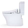 Toto(R) Washlet(R)+ Aquia Iv(R) Cube Two-Piece Elongated Dual Flush 1.28 And 0.9 Gpf Toilet With S5 Bidet Seat, Cotton White - MW4363446CEMFGN#01