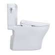 Toto(R) Washlet(R)+ Aquia Iv(R) Cube Two-Piece Elongated Dual Flush 1.28 And 0.9 Gpf Toilet With Auto Flush S7 Contemporary Bidet Seat, Cotton White - MW4364726CEMFGNA#01