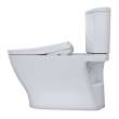 Toto(R) Washlet(R)+ Nexus(R) Two-Piece Elongated 1.28 Gpf Toilet With Auto Flush S7 Contemporary Bidet Seat, Cotton White - MW4424726CEFGA#01