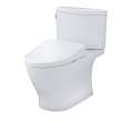 Toto(R) Washlet(R)+ Nexus(R) 1G(R) Two-Piece Elongated 1.0 Gpf Toilet With Auto Flush S7 Contemporary Bidet Seat, Cotton White - MW4424726CUFGA#01