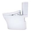 Toto(R) Washlet+(R) Aquia Iv Two-Piece Elongated Dual Flush 1.28 And 0.9 Gpf Toilet And Washlet S5 Bidet Seat, Cotton White - MW4463446CEMGN#01