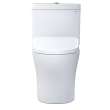 Toto(R) Washlet(R)+ Aquia Iv Two-Piece Elongated Dual Flush 1.28 And 0.9 Gpf Toilet And Contemporary Washlet S7A Contemporary Bidet Seat, Cotton White - MW4464736CEMGN#01