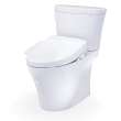 Toto(R) Washlet(R)+ Aquia Iv(R) Arc Two-Piece Elongated Dual Flush 1.28 And 0.9 Gpf Toilet With S2 Bidet Seat, Cotton White - MW4483346CEMFGN#01