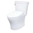 Toto(R) Washlet(R)+ Aquia Iv(R) Arc Two-Piece Elongated Dual Flush 1.28 And 0.9 Gpf Toilet With S7 Contemporary Bidet Seat, Cotton White - MW4484726CEMFGN#01