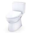 Toto(R) Glaston(Tm) Washlet(R)+ S7A Two-Piece Elongated 1.0 Gpf Auto Flush Universal Height Toilet With Cefiontect(R), Cotton White - MW4724736CUFGA#01
