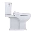 Toto(R) Washlet(R)+ Connelly(R) Two-Piece Elongated Dual Flush 1.28 And 0.9 Gpf Toilet And Classic Washlet S7 Classic Bidet Seat, Cotton White - MW4944724CEMFG#01
