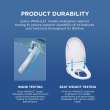 Toto(R) Ultramax(R) Washlet(R)+ S5 One-Piece Elongated 1.6 Gpf Universal Height Toilet With Cefiontect(R), Cotton White - MW6083446CSFG#01