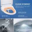 Toto(R) Ultramax(R) Washlet(R)+ S7A One-Piece Elongated 1.28 Gpf Auto Flush Universal Height Toilet With Cefiontect(R), Cotton White - MW6084736CEFGA#01