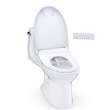 Toto(R) Ultramax(R) Washlet(R)+ S7A One-Piece Elongated 1.6 Gpf Universal Height Toilet With Cefiontect(R), Cotton White - MW6084736CSFG#01