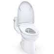 Toto(R) Ultramax(R) Low Profile Washlet(R)+ S2 One-Piece Elongated 1.28 Gpf Universal Height Toilet With Cefiontect(R), Cotton White - MW6183346CEFG#01