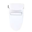 Toto(R) Ultramax(R) Low Profile Washlet(R)+ S5 One-Piece Elongated 1.28 Gpf Universal Height Toilet With Cefiontect(R), Cotton White - MW6183446CEFG#01
