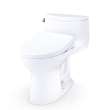 Toto(R) Ultramax(R) Low Profile Washlet(R)+ S7A One-Piece Elongated 1.28 Gpf Universal Height Toilet With Cefiontect(R), Cotton White - MW6184736CEFG#01
