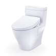 Toto(R) Washlet+(R) Legato One-Piece Elongated 1.28 Gpf Toilet And Washlet S5 Bidet Seat, Cotton White - MW6243446CEFG#01