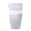 Toto(R) Washlet(R)+ Legato One-Piece Elongated 1.28 Gpf Toilet And Contemporary Washlet S7A Contemporary Bidet Seat, Cotton White - MW6244736CEFG#01