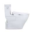 Toto(R) Washlet(R)+ Legato(R) One-Piece Elongated 1.28 Gpf Toilet With Auto Flush S7A Contemporary Bidet Seat, Cotton White - MW6244736CEFGA#01