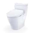 Toto(R) Washlet+(R) Aimes One-Piece Elongated 1.28 Gpf Toilet And Washlet S2 Bidet Seat, Cotton White - MW6263346CEFG#01