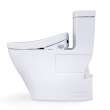 Toto(R) Washlet+(R) Aimes One-Piece Elongated 1.28 Gpf Toilet And Washlet S5 Bidet Seat, Cotton White - MW6263446CEFG#01