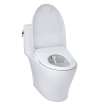 Toto(R) Washlet(R)+ Nexus(R) One-Piece Elongated 1.28 Gpf Toilet With S7A Contemporary Bidet Seat, Cotton White - MW6424736CEFG#01
