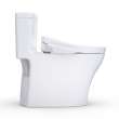 Toto(R) Washlet(R)+ Aquia(R) Iv One-Piece Elongated Dual Flush 1.28 And 0.9 Gpf Toilet And Washlet S2 Bidet Seat, Cotton White - MW6463346CEMFGN#01