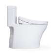 Toto(R) Washlet(R)+ Aquia(R) Iv One-Piece Elongated Dual Flush 1.28 And 0.9 Gpf Toilet And Washlet S5 Bidet Seat, Cotton White- MW6463446CEMFGN#01