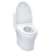 Toto(R) Washlet(R)+ Aquia(R) Iv One-Piece Elongated Dual Flush 1.28 And 0.9 Gpf Toilet With Auto Flush S7A Contemporary Bidet Seat, Cotton White - MW6464736CEMFGNA#01