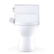 Toto(R) Redington(Tm) 1G(R) Washlet(R)+ S2 One-Piece Elongated 1.0 Gpf Universal Height Toilet With Cefiontect(R), Cotton White - MW6723346CUFG#01