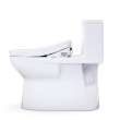 Toto(R) Redington(Tm) Washlet(R)+ S5 One-Piece Elongated 1.28 Gpf Universal Height Toilet With Cefiontect(R), Cotton White - MW6723446CEFG#01