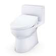 Toto(R) Redington(Tm) 1G(R) Washlet(R)+ S5 One-Piece Elongated 1.0 Gpf Universal Height Toilet With Cefiontect(R), Cotton White - MW6723446CUFG#01