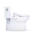 Toto(R) Redington(Tm) 1G(R) Washlet(R)+ S5 One-Piece Elongated 1.0 Gpf Universal Height Toilet With Cefiontect(R), Cotton White - MW6723446CUFG#01
