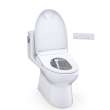 Toto(R) Redington(Tm) Washlet(R)+ S7 One-Piece Elongated 1.28 Gpf Auto Flush Universal Height Toilet With Cefiontect(R), Cotton White - MW6724726CEFGA#01