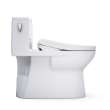 Toto(R) Redington(Tm) 1G(R) Washlet(R)+ S7A One-Piece Elongated 1.0 Gpf Auto Flush Universal Height Toilet With Cefiontect(R), Cotton White - MW6724736CUFGA#01