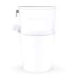 Toto(R) Aurora(Tm) Washlet(R)+ S2 One-Piece Elongated 1.28 Gpf Universal Height Toilet With Cefiontect(R), Cotton White - MW6863346CEFG#01