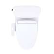 Toto(R) Aurora(Tm) Washlet(R)+ S2 One-Piece Elongated 1.28 Gpf Universal Height Toilet With Cefiontect(R), Cotton White - MW6863346CEFG#01