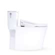 Toto(R) Aurora(Tm) 1G(R) Washlet(R)+ S2 One-Piece Elongated 1.0 Gpf Universal Height Toilet With Cefiontect(R), Cotton White - MW6863346CUFG#01