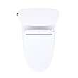 Toto(R) Aurora(Tm) Washlet(R)+ S5 One-Piece Elongated 1.28 Gpf Universal Height Toilet With Cefiontect(R), Cotton White - MW6863446CEFG#01