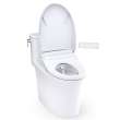 Toto(R) Aurora(Tm) 1G(R) Washlet(R)+ S5 One-Piece Elongated 1.0 Gpf Universal Height Toilet With Cefiontect(R), Cotton White - MW6863446CUFG#01