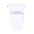 Toto(R) Aurora(Tm) Washlet(R)+ S7 One-Piece Elongated 1.28 Gpf Universal Height Toilet With Cefiontect(R), Cotton White - MW6864726CEFG#01