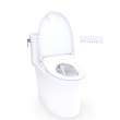 Toto(R) Aurora(Tm) 1G(R) Washlet(R)+ S7 One-Piece Elongated 1.0 Gpf Auto Flush Universal Height Toilet With Cefiontect(R), Cotton White - MW6864726CUFGA#01