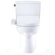 Toto(R) Drake(R) Washlet(R)+ Two-Piece Elongated 1.28 Gpf Universal Height Tornado Flush(R) Toilet With S2 Bidet Seat, Cotton White - MW7763346CEFG#01