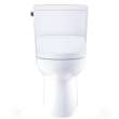 Toto(R) Drake(R) Washlet(R)+ Two-Piece Elongated 1.28 Gpf Tornado Flush(R) Toilet With S5 Bidet Seat, Cotton White - MW7763446CEG#01