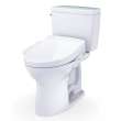 Toto(R) Drake(R) Washlet(R)+ Two-Piece Elongated 1.6 Gpf Tornado Flush(R) Toilet With S5 Bidet Seat, Cotton White - MW7763446CSG#01