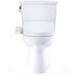 Toto(R) Drake(R) Transitional Washlet(R)+ Two-Piece Elongated 1.28 Gpf Tornado Flush(R) Toilet With S2 Bidet Seat, Cotton White - MW7863346CEG#01