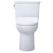 Toto(R) Drake(R) Transitional Washlet(R)+ Two-Piece Elongated 1.28 Gpf Universal Height Tornado Flush(R) Toilet With S7 Contemporary Bidet Seat, Cotton White - MW7864726CEFG.10#01