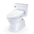 Toto(R) Washlet(R)+ Soirée(R) Elongated 1.28 Gpf Universal Height Toilet With S5 Bidet Seat, Cotton White - MW9643446CEFG#01