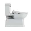 Toto(R) Washlet(R)+ Soirée(R) Elongated 1.28 Gpf Universal Height Toilet With S7A Bidet Seat, Contemporary Lid, Cotton White - MW9644736CEFG#01