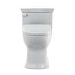 Toto(R) Washlet(R)+ Soirée(R) Elongated 1.28 Gpf Universal Height Toilet With S7A Bidet Seat, Contemporary Lid, Cotton White - MW9644736CEFG#01