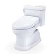 Toto(R) Washlet(R)+ Eco Guinevere(R) Elongated 1.28 Gpf Universal Height Toilet With S5 Bidet Seat, Cotton White - MW9743446CEFG#01