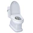 Toto(R) Washlet(R)+ Eco Guinevere(R) Elongated 1.28 Gpf Universal Height Toilet With S7 Classic Bidet Seat, Cotton White - MW9744724CEFG#01